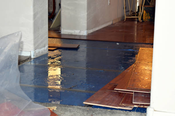 Professional Sewage Cleanup technician working in Manchester, MA